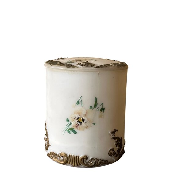 Victorian Antique 1899 Cuffs Vanity Container With Lid - Picture 1 of 8